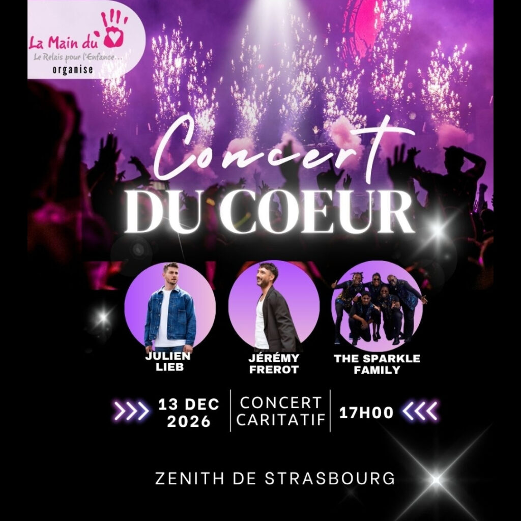 CONCERT DU COEUR > Jérémy Frérot, Julien Lieb & The Sparkle Family