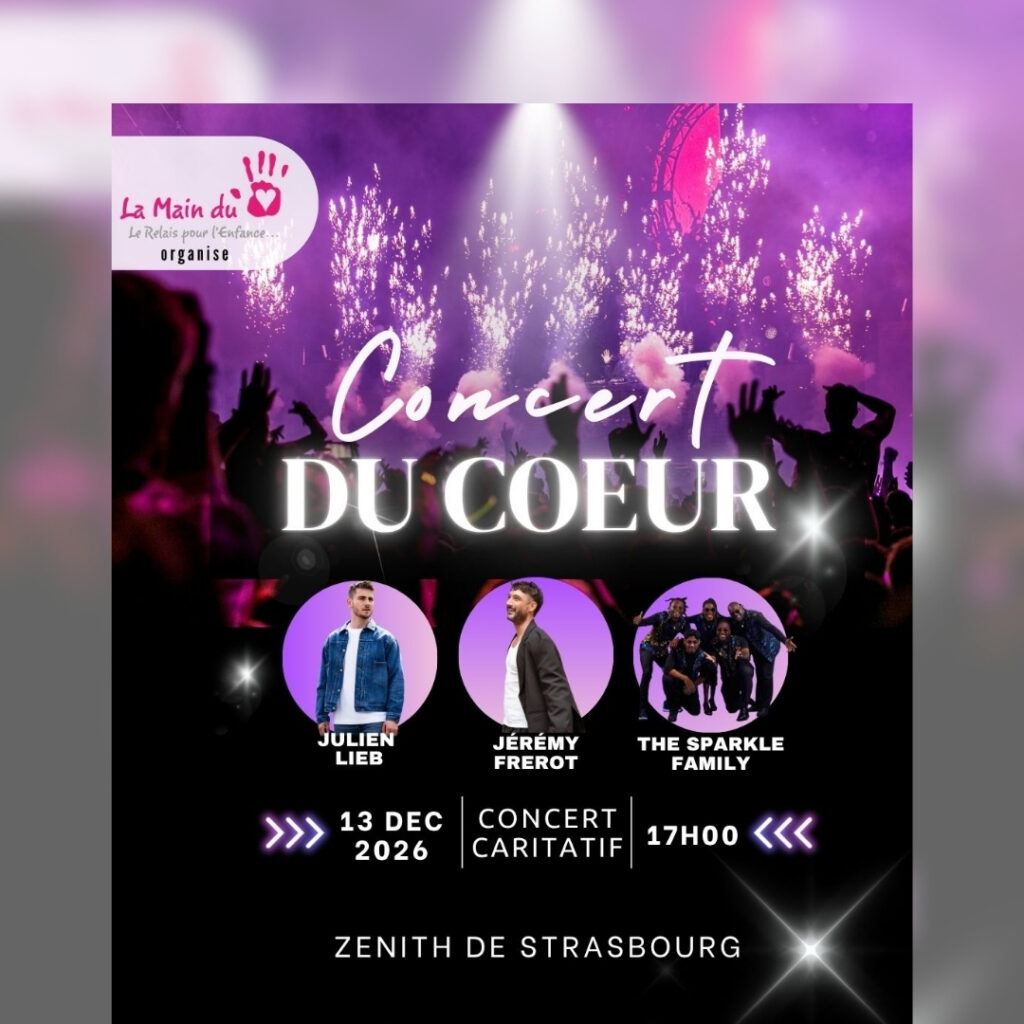 CONCERT DU COEUR > Jérémy Frérot, Julien Lieb & The Sparkle Family